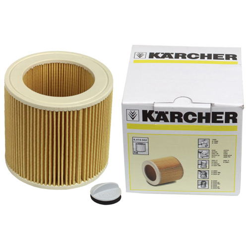 64145520 Filtre cartouche avec bouchon aspirateur Karcher (adaptable)