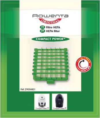 Filtre aspirateur Rowenta FILTRE COMPACT POWER ZR004801 - DARTY Guyane