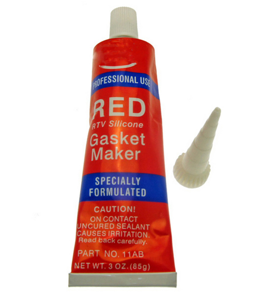 Selsil Pate à joint d'étanchéité en silicone RTV résistant à la chaleur  300°C 85gr rouge à prix pas cher